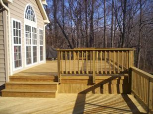 HNH Deck and Porch Pine Wood Deck